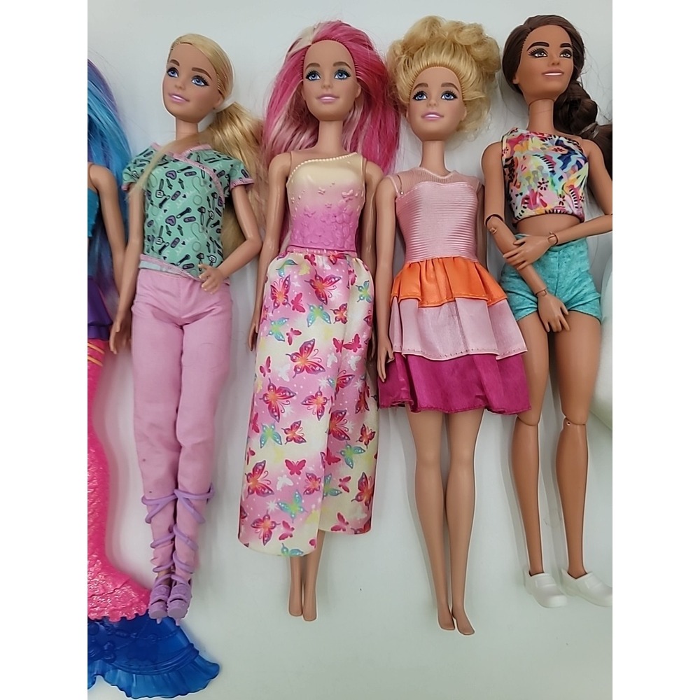 8 Various Barbie/other Fashion Doll Mixed Lot 2013 Anna Ken Mermaid African Amer - Picture 5 of 6